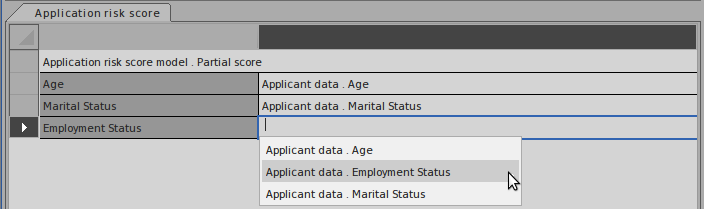 A Decision implemented as an Invocation that binds the Input Data Element to the BKM's parameters.