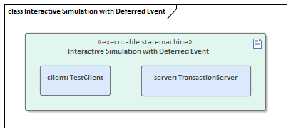 Deferred event in business process simulation in Sparx Systems Enterprise Architect