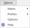 Options menu for the Relationship Menu in Sparx Systems Enterprise Architect.