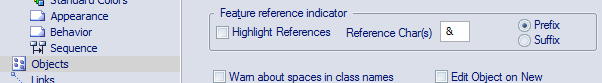 A screenshot of the Preferences dialog in Sparx Systems Enterprise Architect showing how to set the default for operation parameters to be passed by reference. A screenshot of the Preferences dialog in Sparx Systems Enterprise Architect showing how to set the default for operation parameters to be passed by reference.