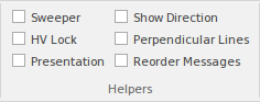 Part of the Layout ribbon in Sparx Systems Enterprise Architect. Part of the Layout ribbon in Sparx Systems Enterprise Architect.
