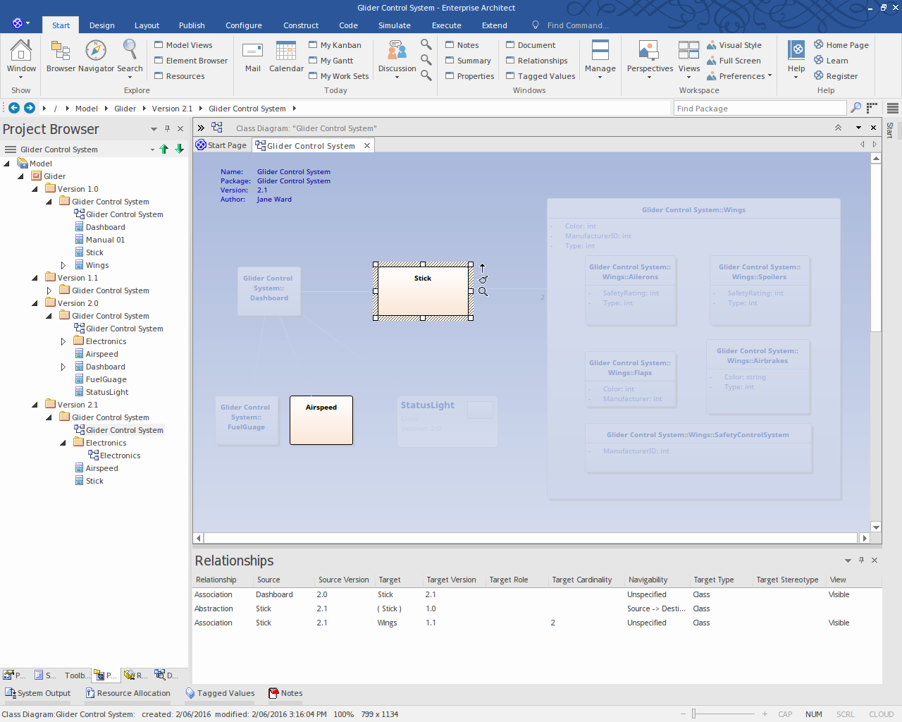 An example of Time Aware Modeling in Sparx Systems Enterprise Architect. An example of Time Aware Modeling in Sparx Systems Enterprise Architect.