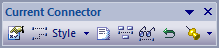 Current Connector toolbar in Sparx Systems Enterprise Architect. Current Connector toolbar in Sparx Systems Enterprise Architect.