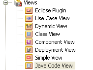 An image showing a customized view added to the end of the Views list in Sparx Systems Enterprise Architect. An image showing a customized view added to the end of the Views list in Sparx Systems Enterprise Architect.