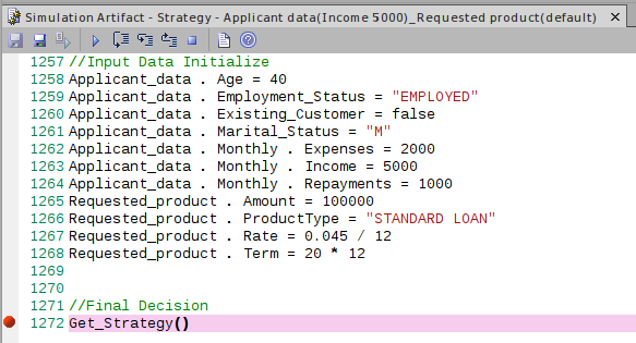 View showng in the Scripting window the location of the script generated for the DMN simulation in Sparx Systems Enterprise Architect.