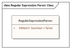 An Example Regular Expression Parser Class in Sparx Systems Enterprise Architect