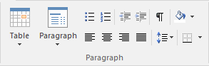 Part of the Document Edit ribbon in Sparx Systems Enterprise Architect.