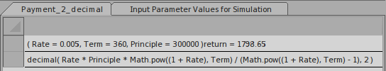 A DMN example of inputting Parameter Values for a Literal Expression using Sparx Systems Enterprise Architect.
