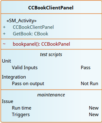 Showing a Class element with a test scripts compartment in Sparx Systems Enterprise Architect. Showing a Class element with a test scripts compartment in Sparx Systems Enterprise Architect.