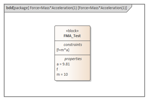 Block Constraint in Modelica SysML System Simulation in Sparx Systems Enterprise Architect