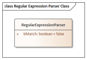 An Example Regular Expression Parser Class in Sparx Systems Enterprise Architect