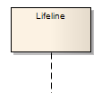 A Lifeline used in Sequence Diagrams as modeled using Sparx Systems Enterprise Architect. A Lifeline used in Sequence Diagrams as modeled using Sparx Systems Enterprise Architect.