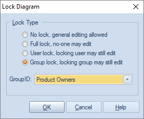Locking a diagram so that only members of a security group may edit it, in Sparx Systems Enterprise Architect. Locking a diagram so that only members of a security group may edit it, in Sparx Systems Enterprise Architect.