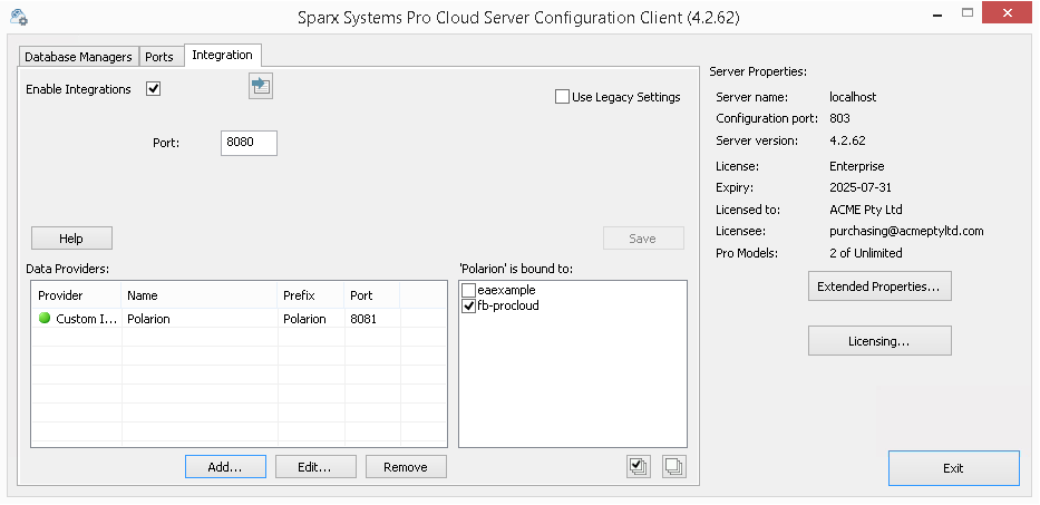 Polarion integration model binding Polarion integration model binding