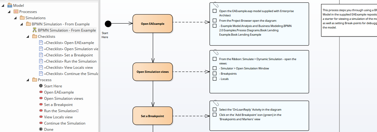 Showing a Process Guidance Pattern in the Project Browser after importing it into a model. Showing a Process Guidance Pattern in the Project Browser after importing it into a model.