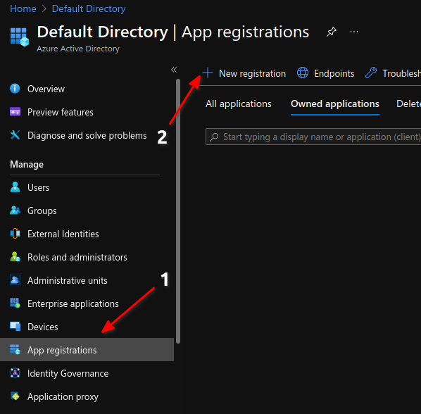 Shows how to create a new App Registration in Azure Shows how to create a new App Registration in Azure
