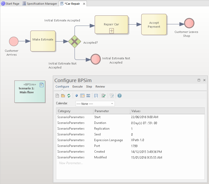 Business Process Simulation (BPSim) overview in Sparx Systems Enterprise Architect. Business Process Simulation (BPSim) overview in Sparx Systems Enterprise Architect.