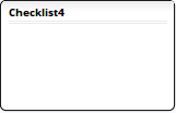 A new empty Checklist Artifact, before any Checklist items have been defined. A new empty Checklist Artifact, before any Checklist items have been defined.