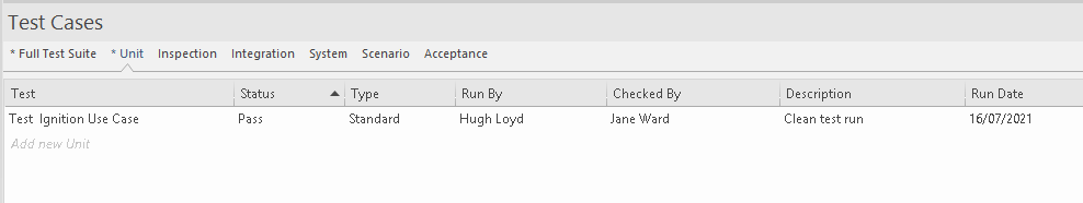 Defining acceptance tests in the testing window in Sparx Systems Enterprise Architect. Defining acceptance tests in the testing window in Sparx Systems Enterprise Architect.