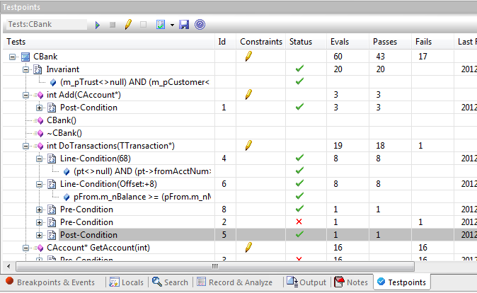 The image shows a Testpoint run in progress.&nbsp;