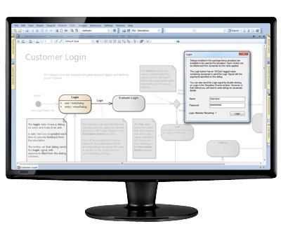 User Interface Simulation - Win 32 Dialog